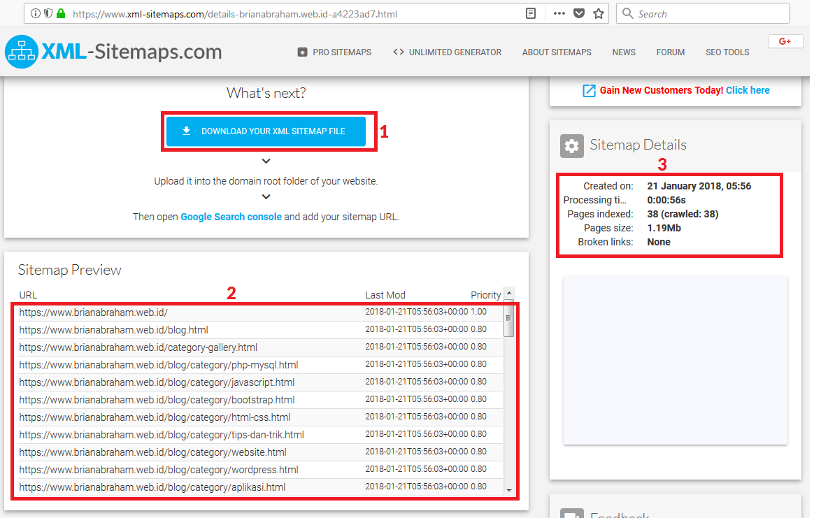 cara membuat sitemap untuk peta situs website